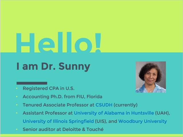 Dr. Sunny 美国会计师执照考试培训班-Dr. Sunny CPA Review